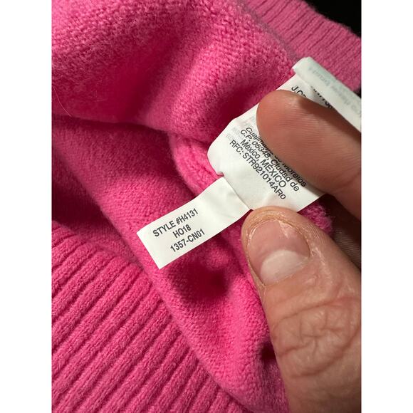 J.Crew Turtleneck Sweater Supersoft Yarn Side Slits Pink Size Medium Wool Alpaca - Picture 7 of 12